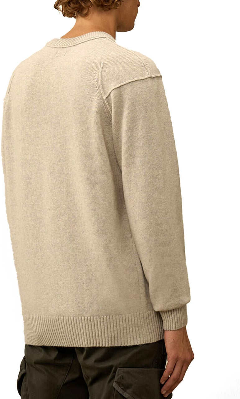 CP Company Sweaters Off White Melange Wit