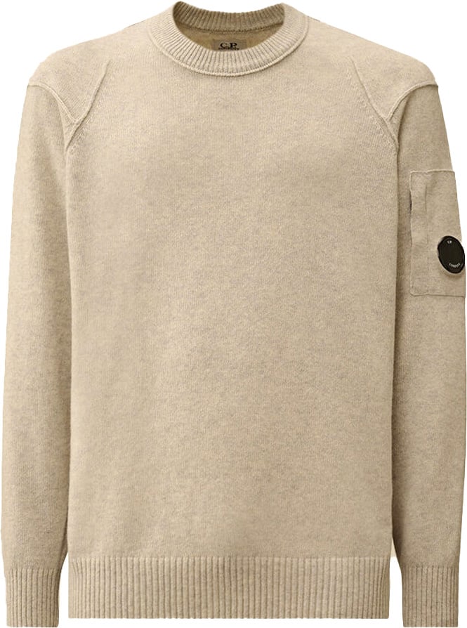 CP Company Sweaters Off White Melange Wit