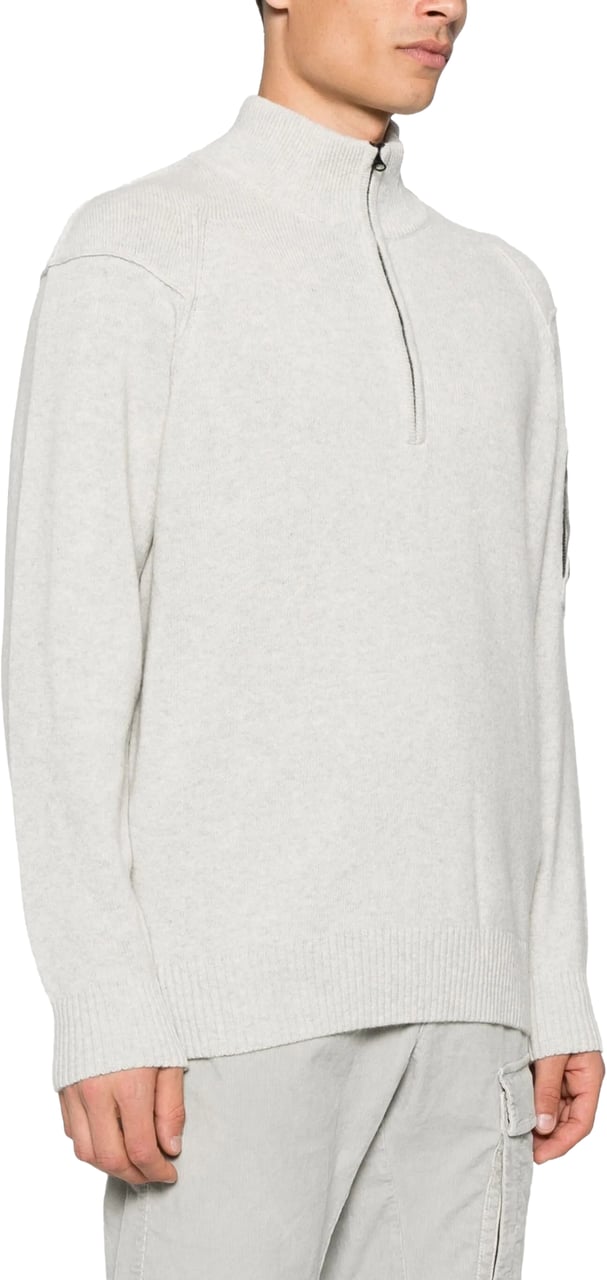 CP Company Clothing Off White Melange Wit
