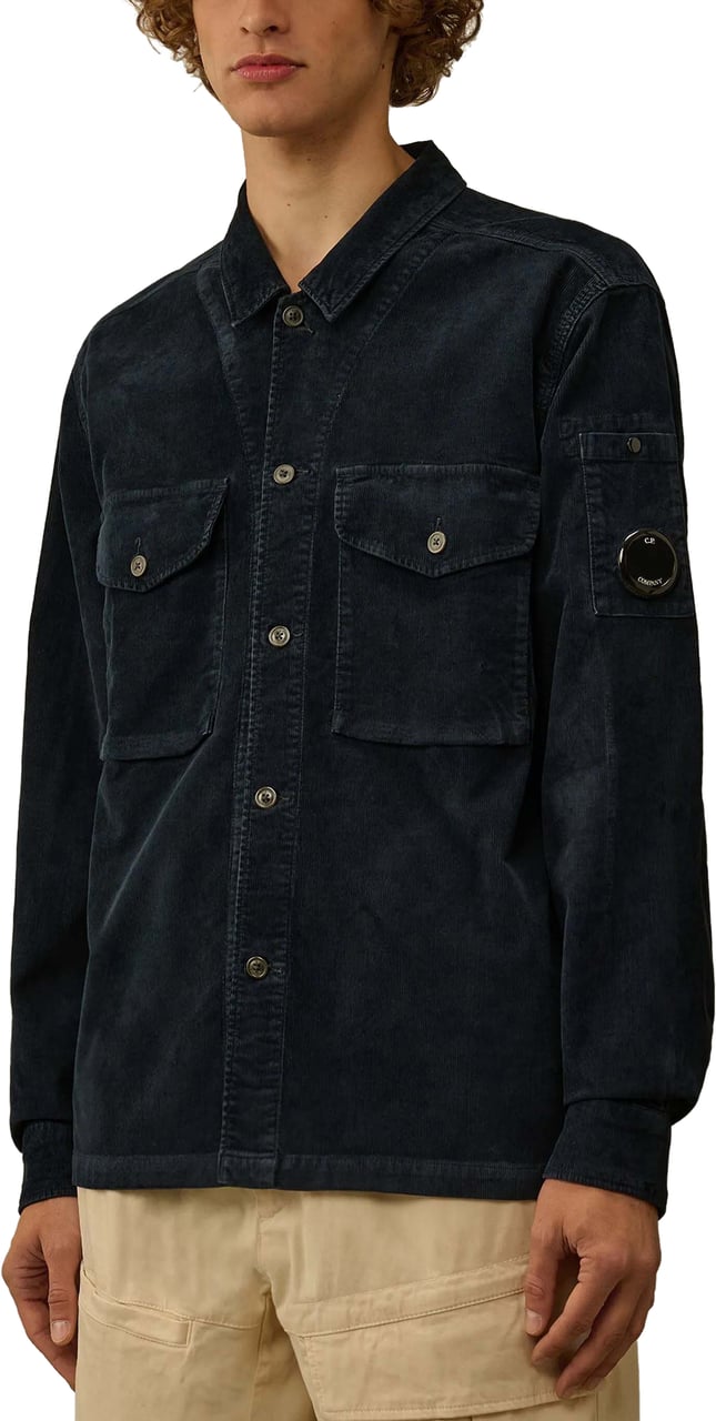 CP Company Shirts Total Eclipse Zwart