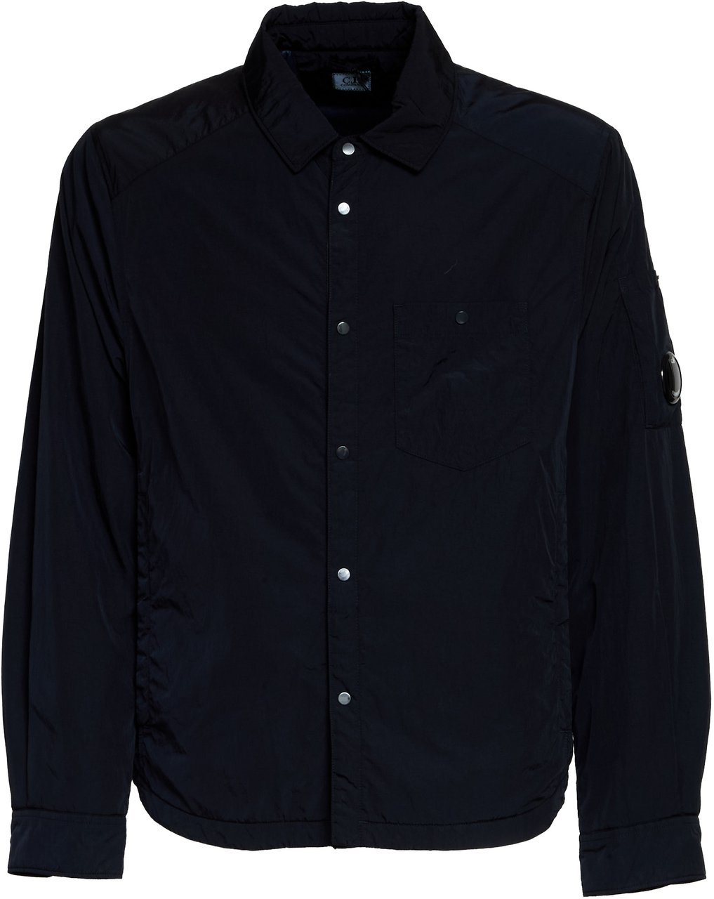 CP Company Chrome-r Lens Button Overshirt Padded Zwart