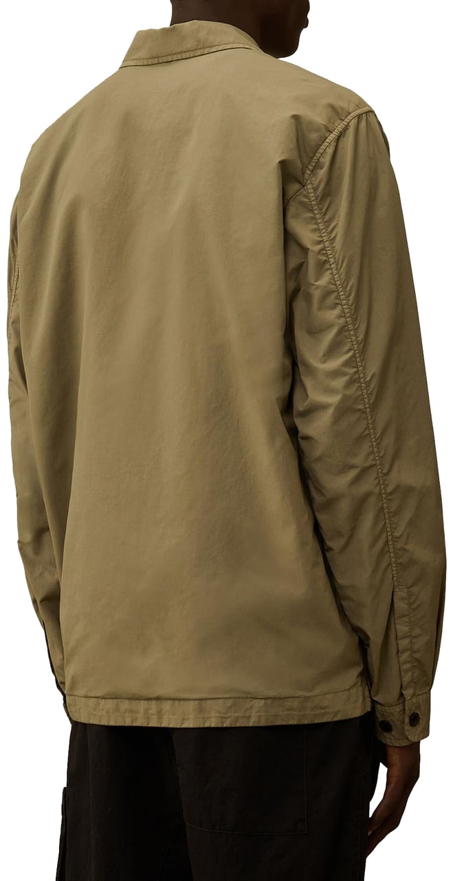 CP Company Heren Lens Zipped Overshirt Bruin Bruin
