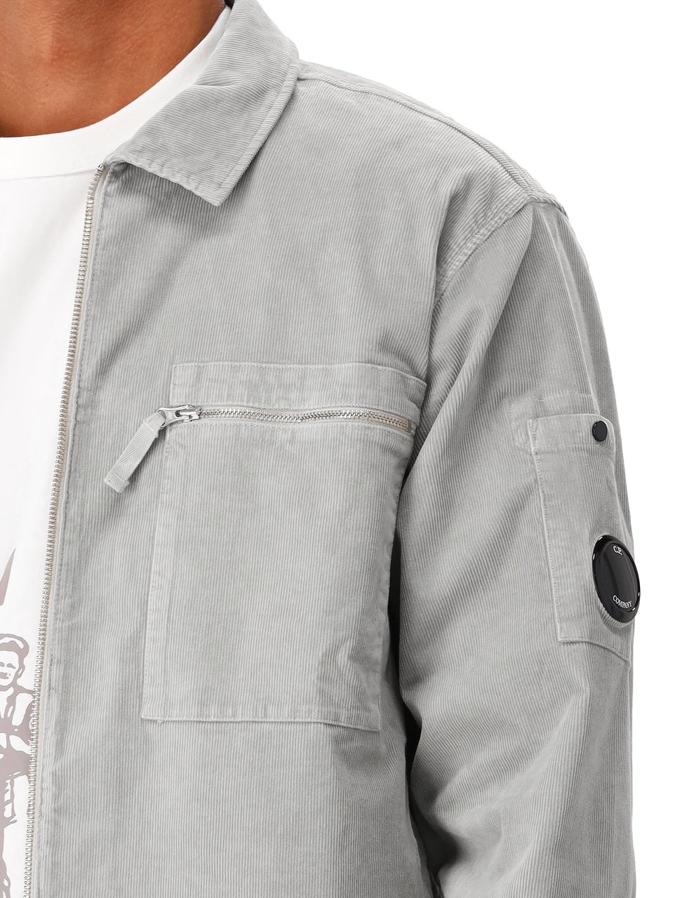 CP Company C.P. Company Overshirt Grijs Corduroy Grijs