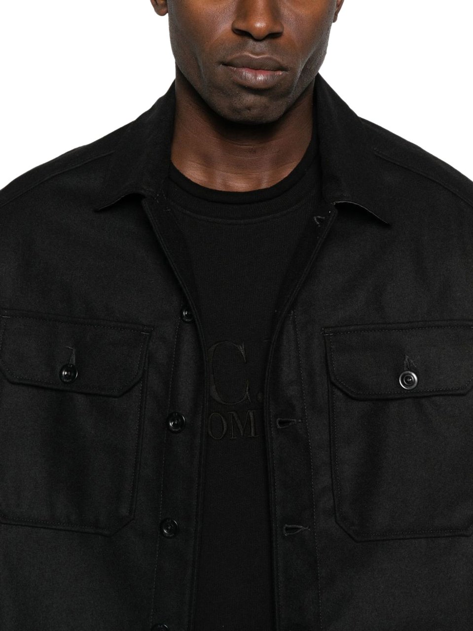 CP Company Shirts Black Zwart