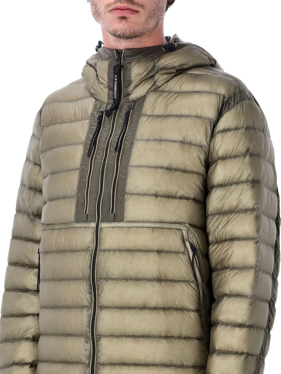 CP Company Dd Shell Light Puffer Jacket Fallen Rock Taupe