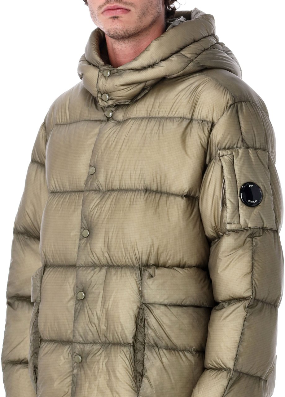 CP Company Dd Shell Puffer Jacket Fallen Rock Taupe