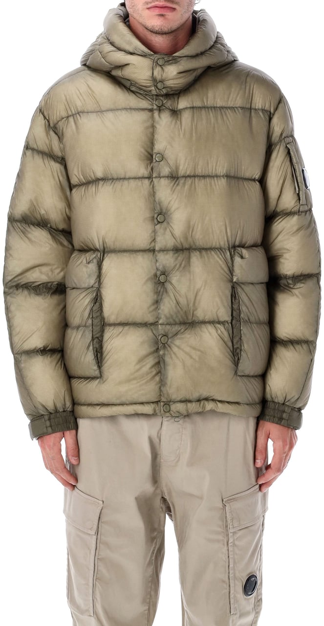 CP Company Dd Shell Puffer Jacket Fallen Rock Taupe