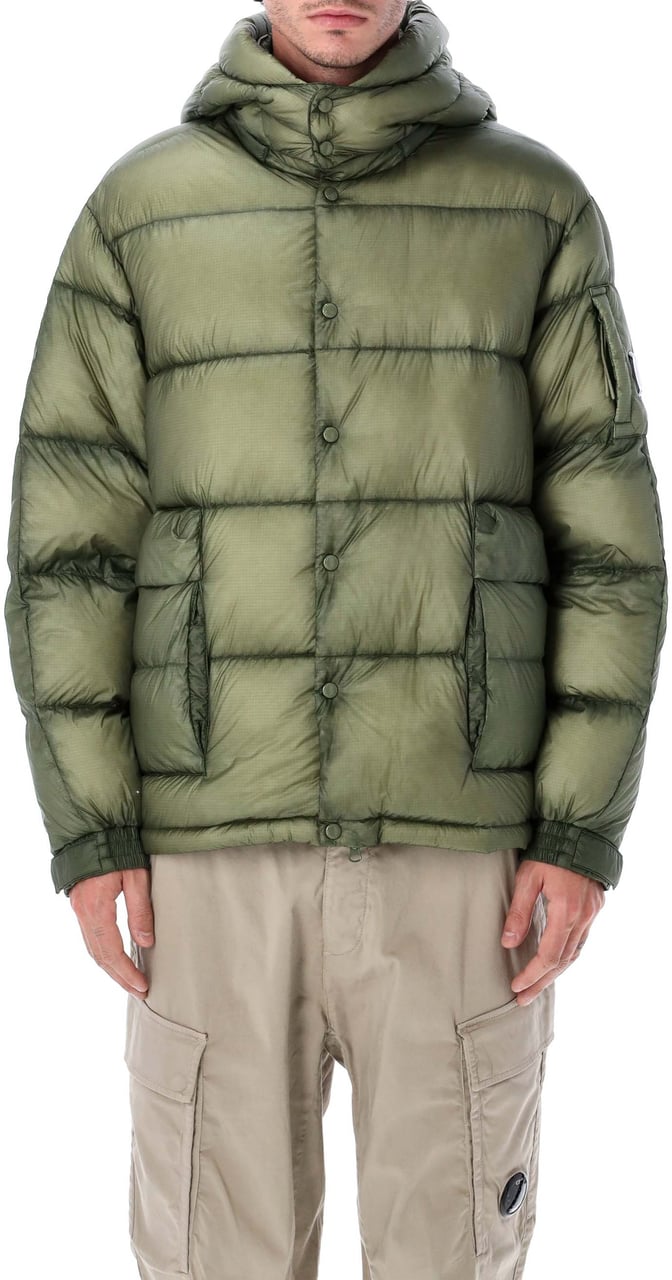 CP Company Dd Shell Puffer Jacket Seagrass Groen