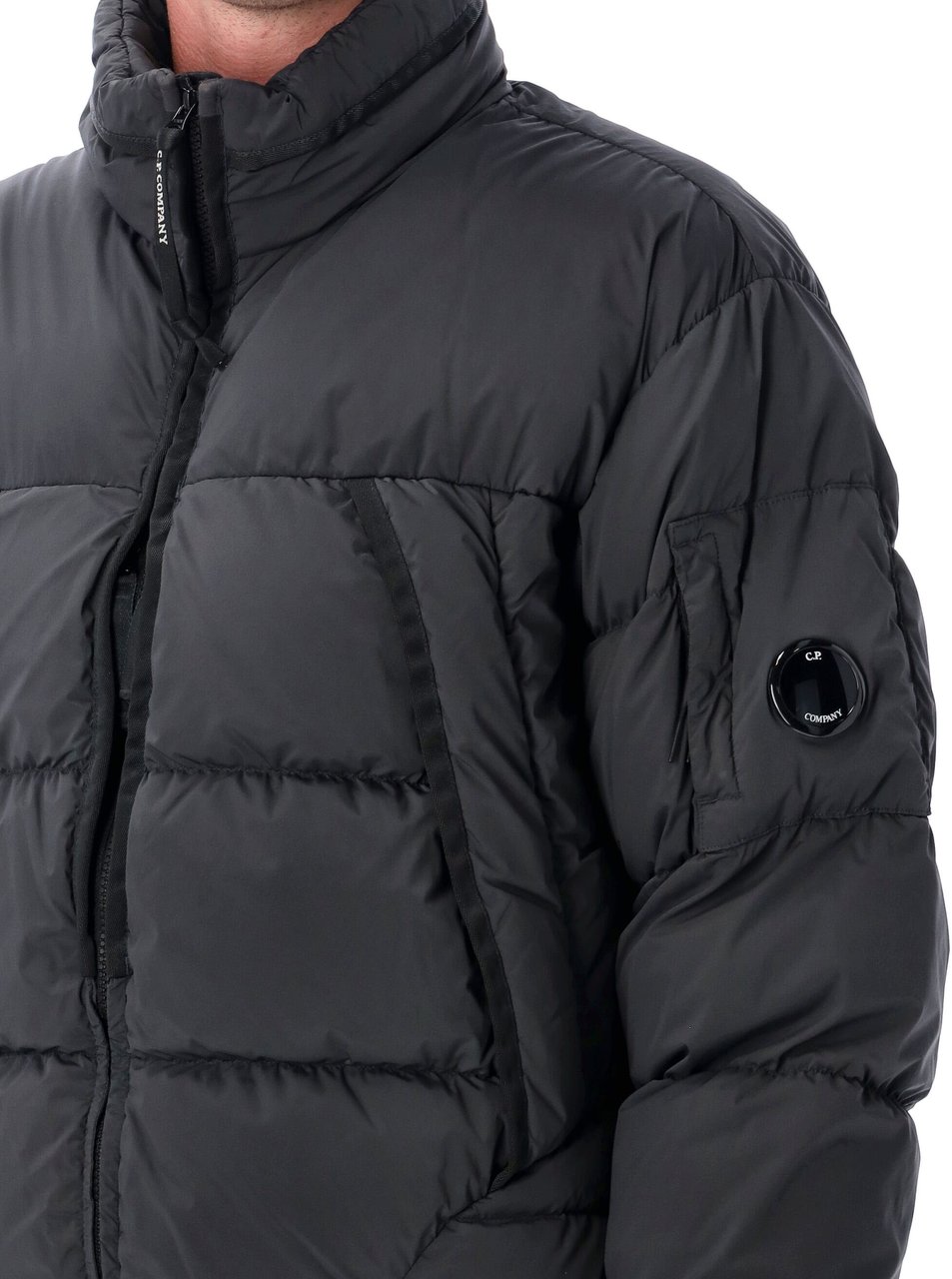 CP Company Nycra Puffer Jacket Dk Shadow Donkergrijs