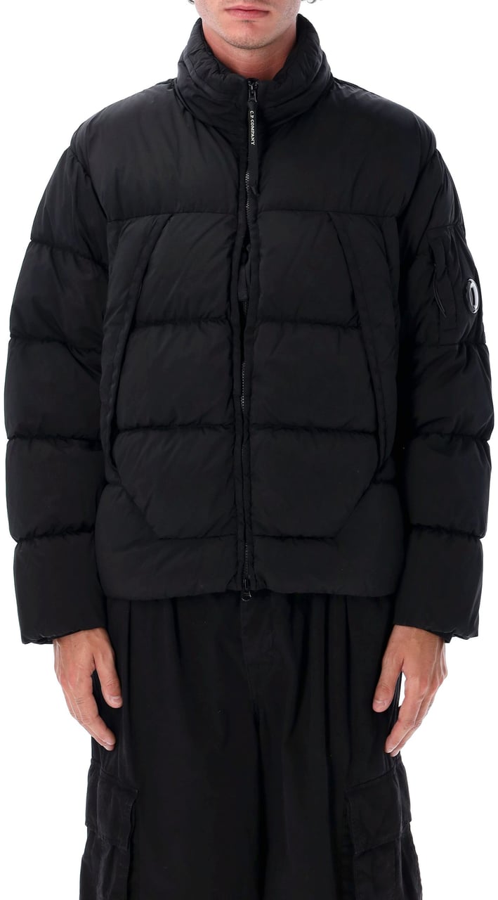 CP Company Nycra Puffer Jacket Nero Zwart