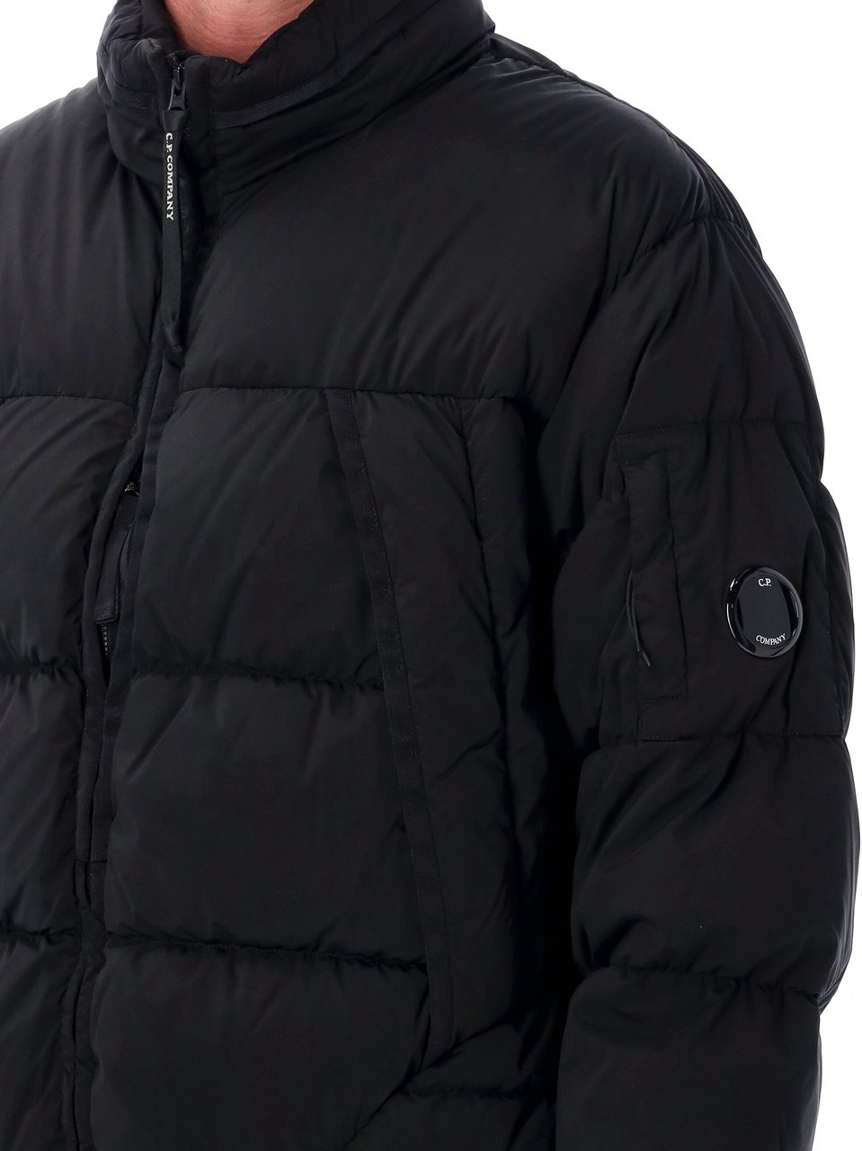 CP Company Nycra Puffer Jacket Nero Zwart