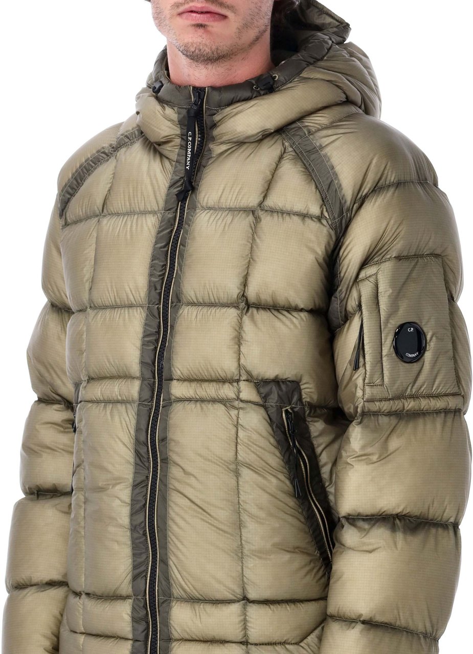 CP Company Dd Shell Puffer Jacket Fallen Rock Taupe
