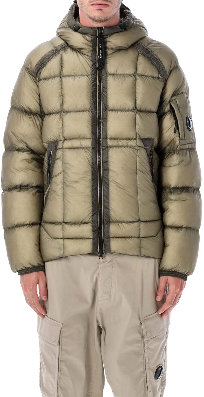 CP Company Dd Shell Puffer Jacket Fallen Rock Taupe