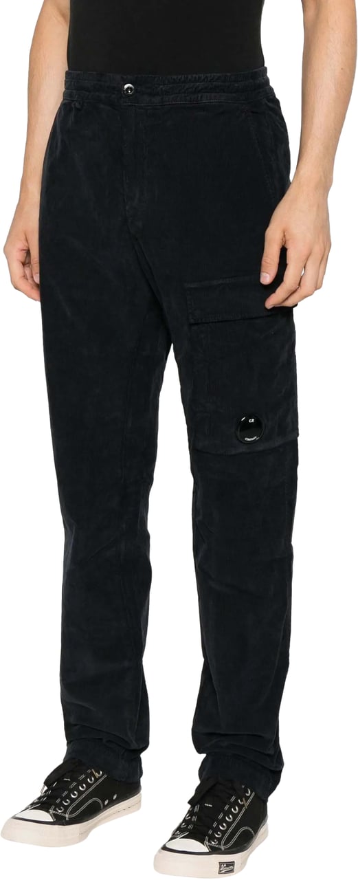 CP Company Trousers Total Eclipse Zwart