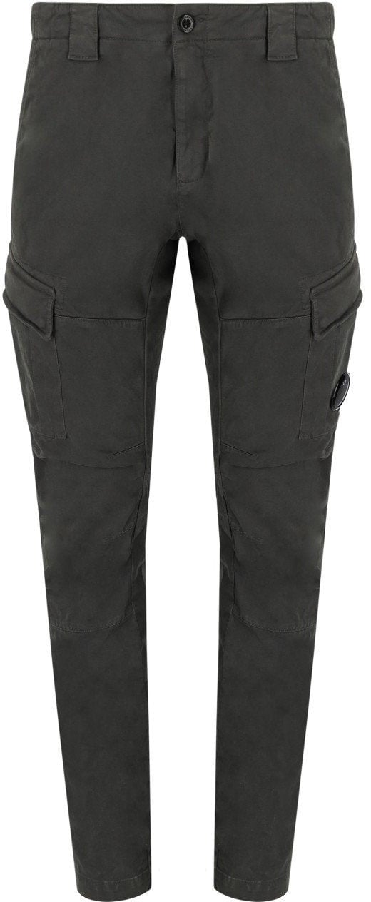 CP Company C.P. COMPANY STRETCH SATEEN DARK SHADOW CARGO PANTS Grijs