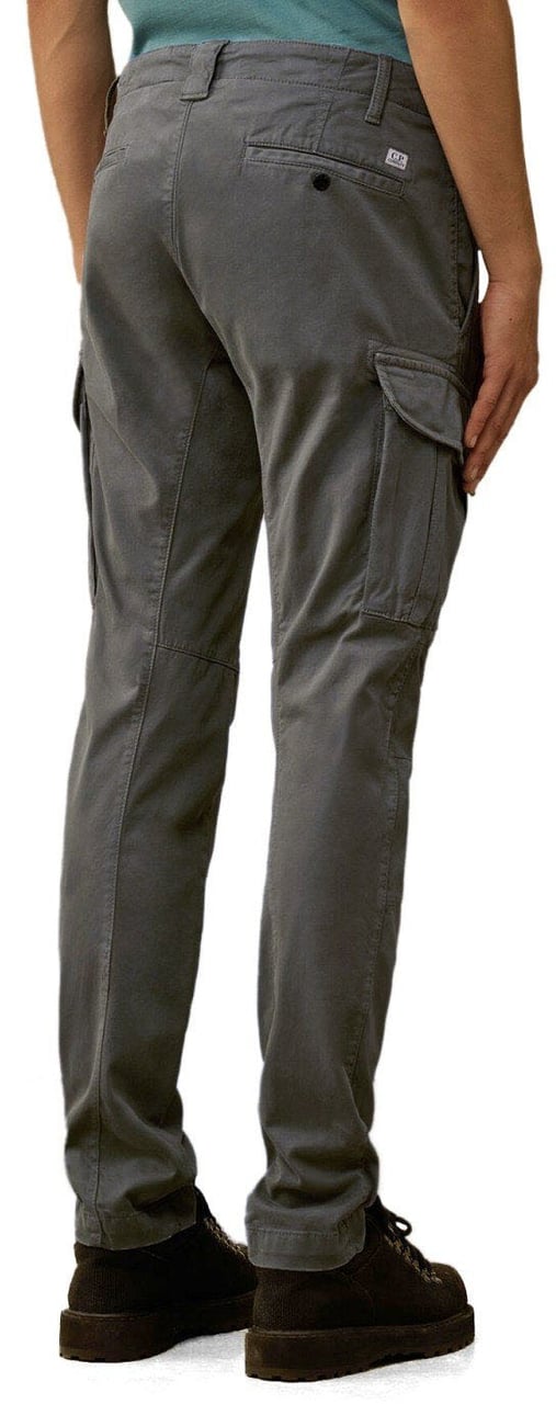 CP Company C.P. COMPANY STRETCH SATEEN DARK SHADOW CARGO PANTS Grijs
