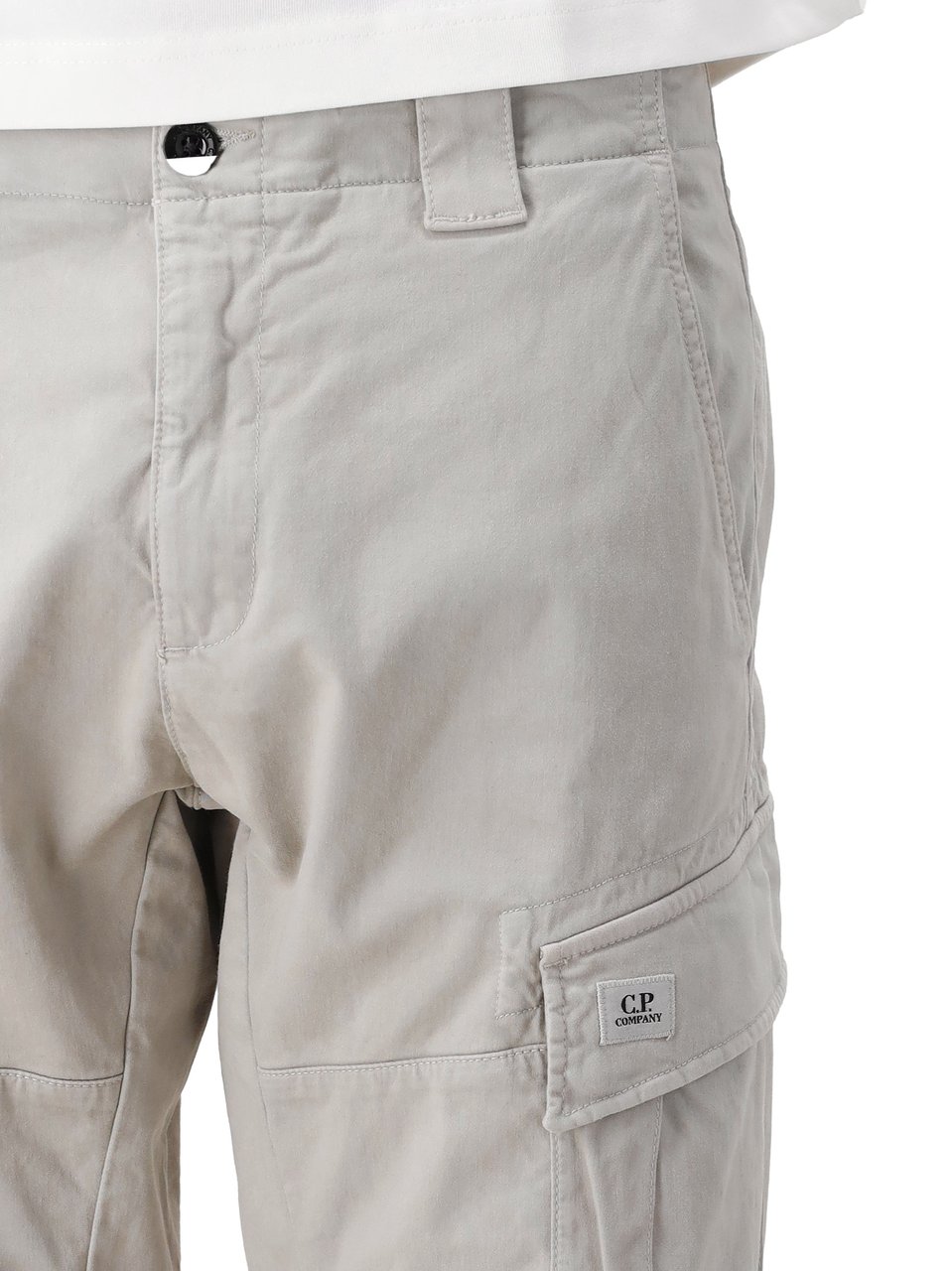 CP Company C.P. Company Cargobroek Grijs Stretch Satin Grijs