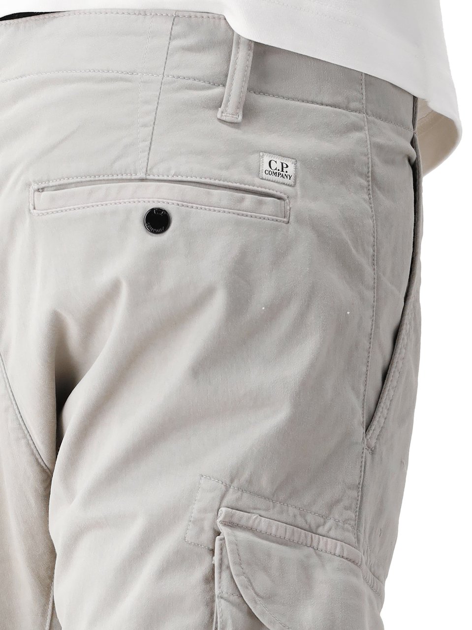 CP Company C.P. Company Cargobroek Grijs Stretch Satin Grijs
