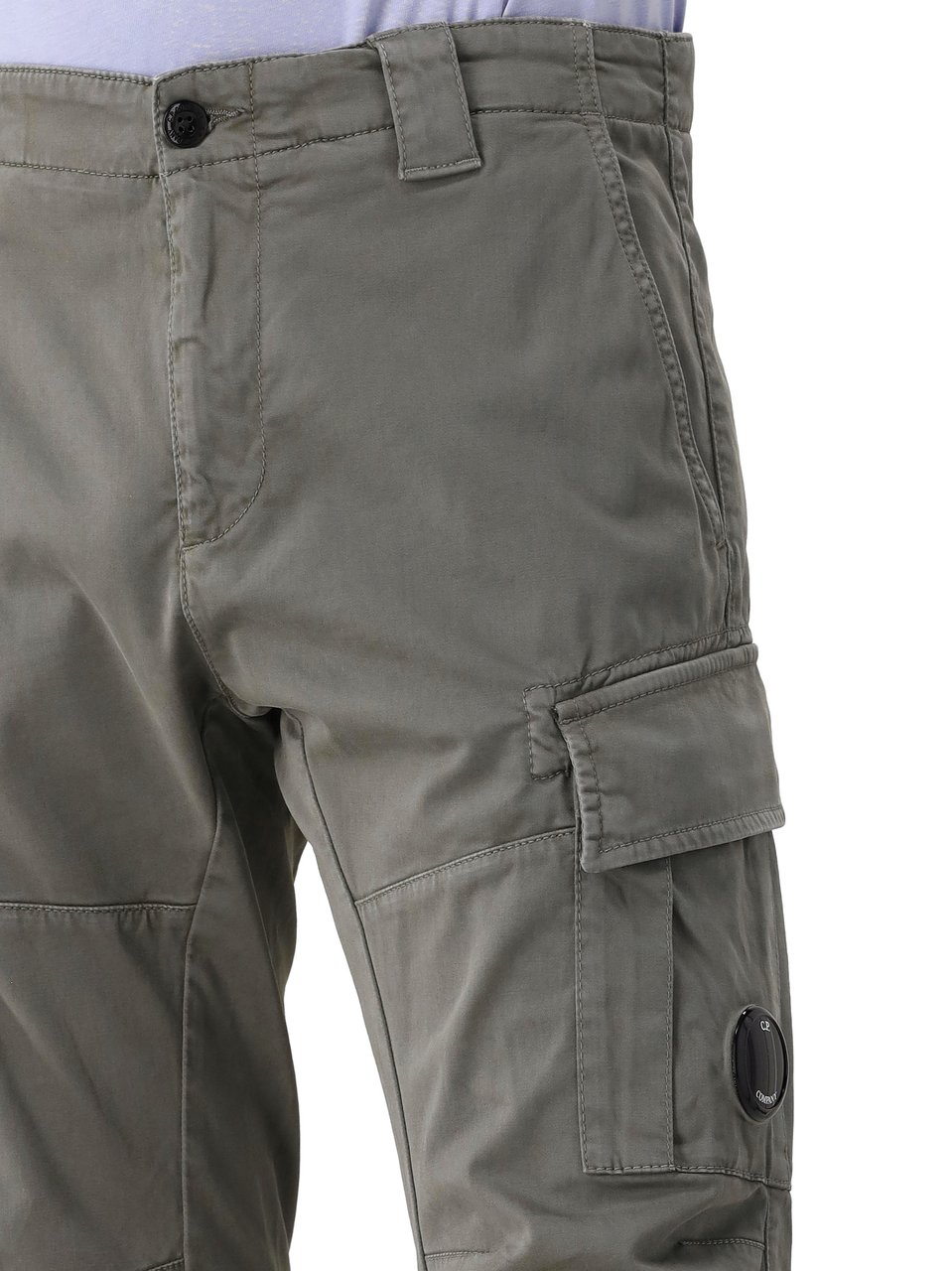 CP Company C.P. Company Cargobroek Groen Stretch Satin Groen