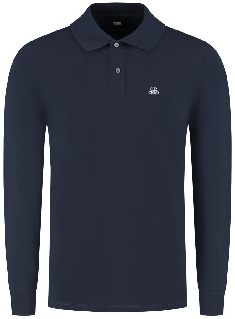 CP Company Polo - Long Sleeve Blauw