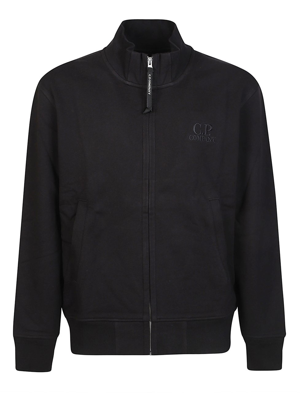 CP Company Full Zip Sweatshirt Black Zwart
