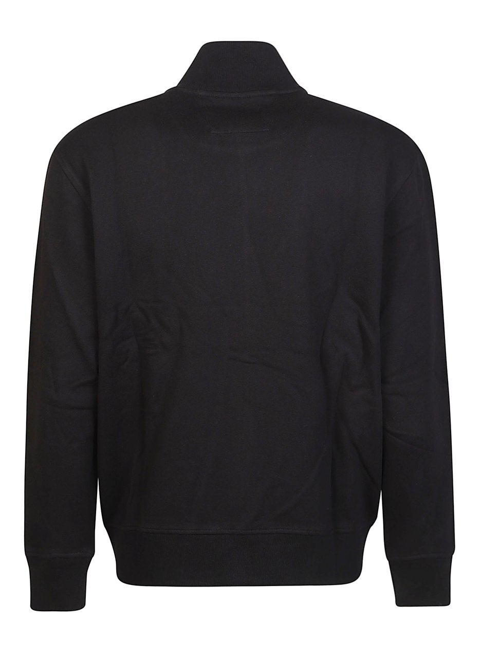 CP Company Full Zip Sweatshirt Black Zwart