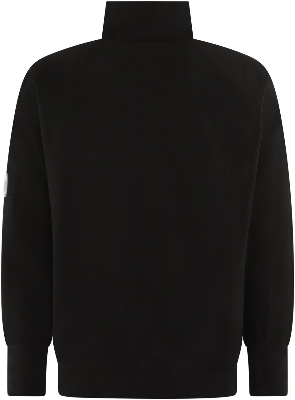 CP Company Heren Half-Zip Lens Sweater Zwart Zwart