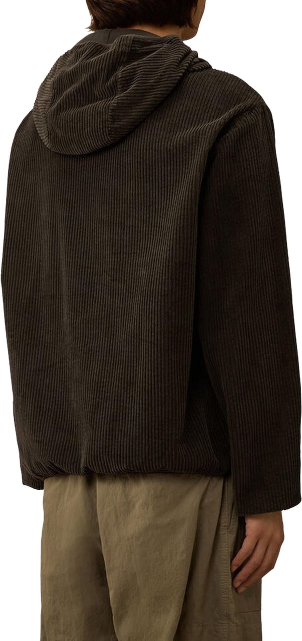 CP Company Heren Corduroy Zip Hooded Groen Groen