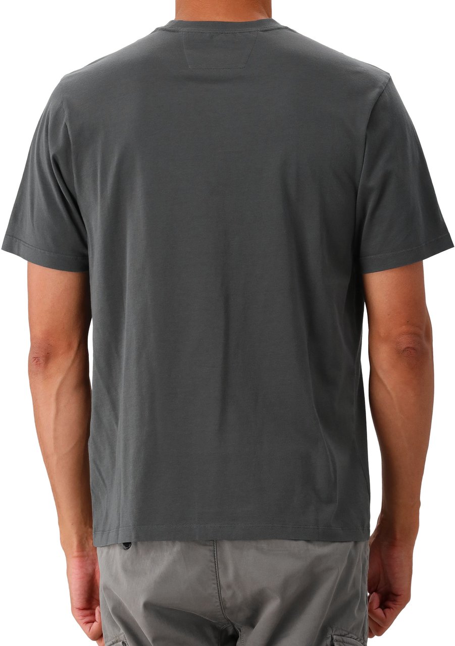CP Company C.P. Company T-shirt Grijs Jersey 30/1 Groen