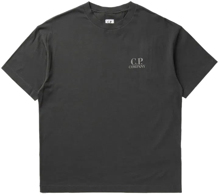 CP Company T-Shirts And Polos Dark Shadow Grijs