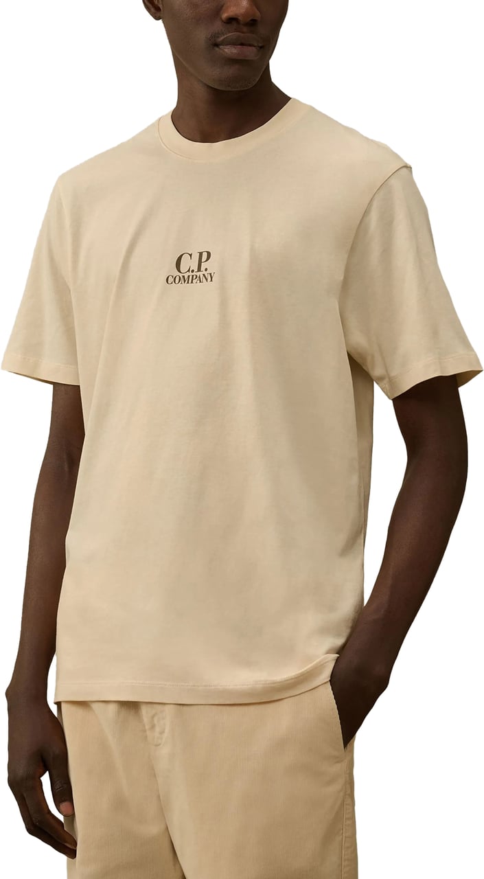 CP Company T-Shirts And Polos Pistachio Shell Groen
