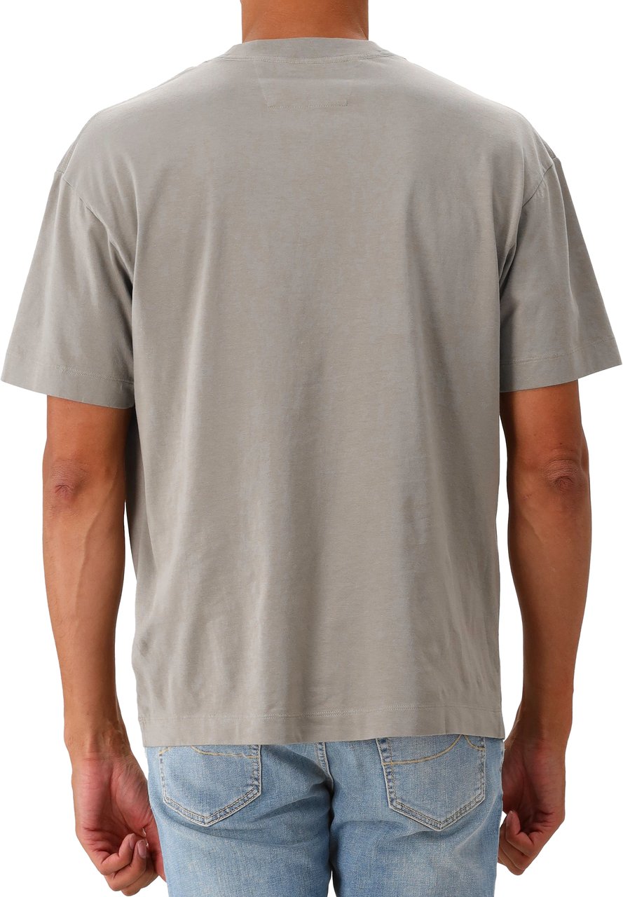 CP Company CP T-shirt Groen Front Logo Groen