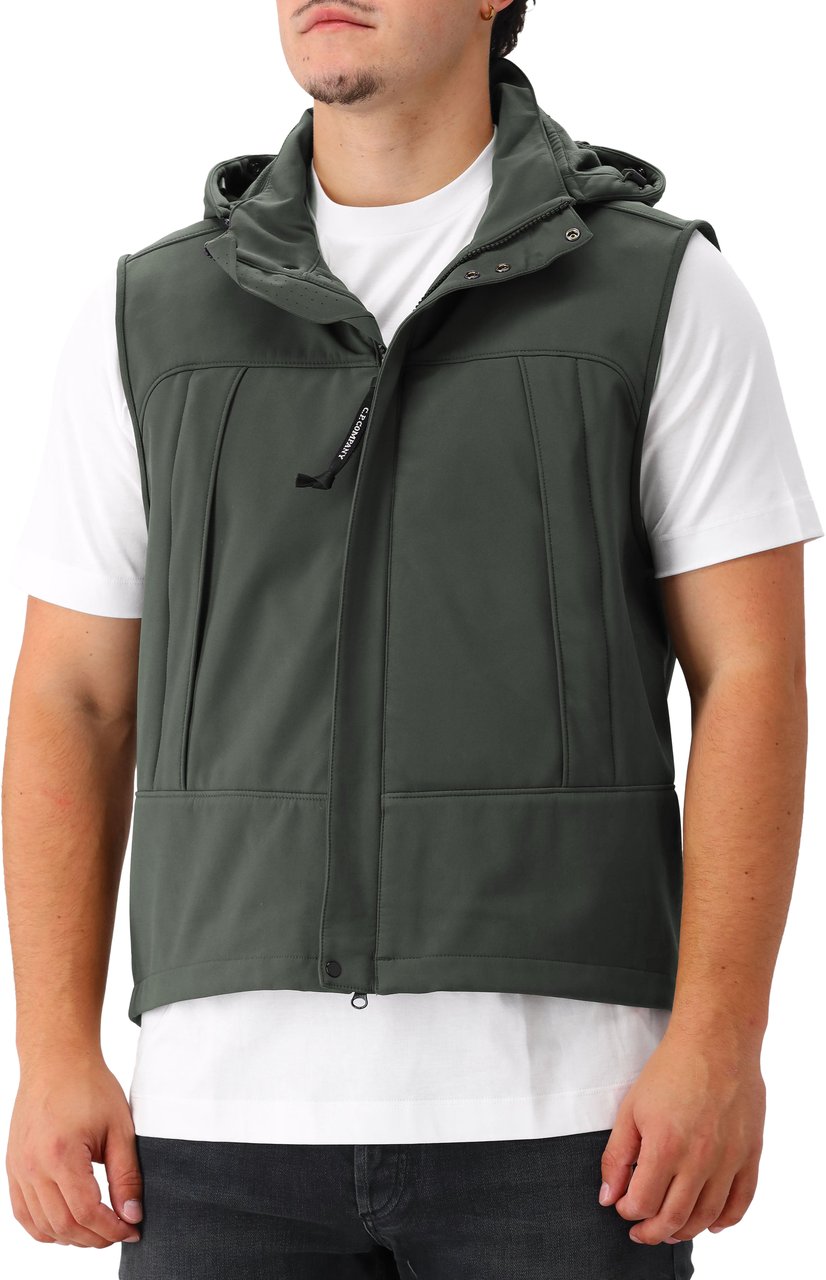 CP Company C.P. Company Bodywarmer Grijs Vest Shell-R Grijs