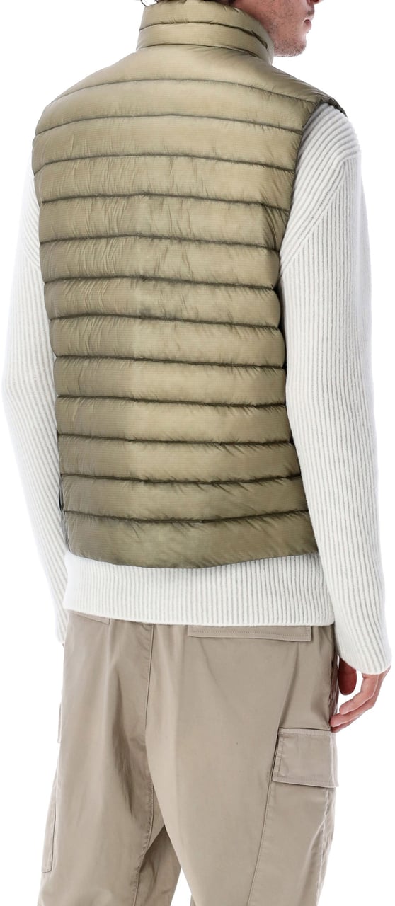 CP Company Dd Shell Light Puffer Vest Fallen Rock Taupe