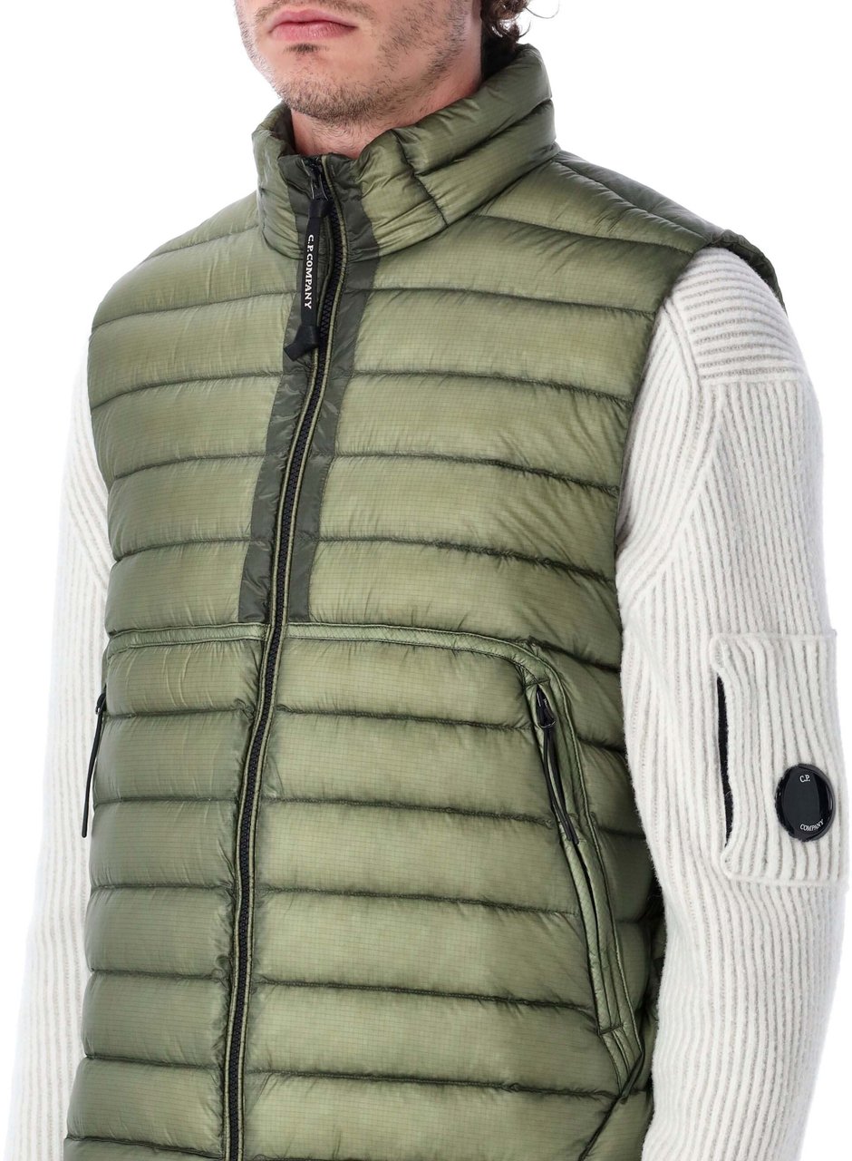 CP Company Dd Shell Light Puffer Vest Seagrass Groen