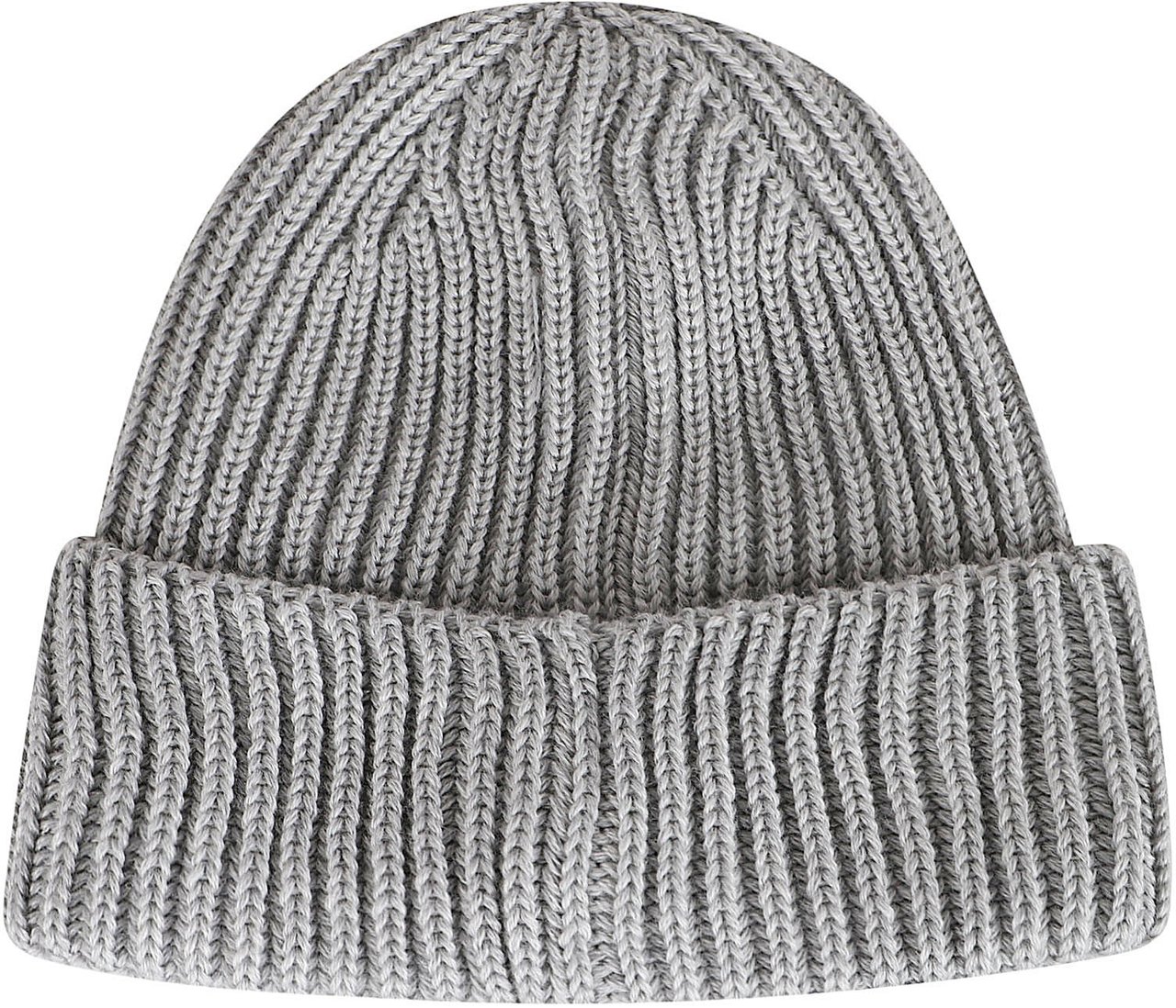 CP Company Ribbed Knit Hat with Iconic Lenses by C.P. Company Grijs