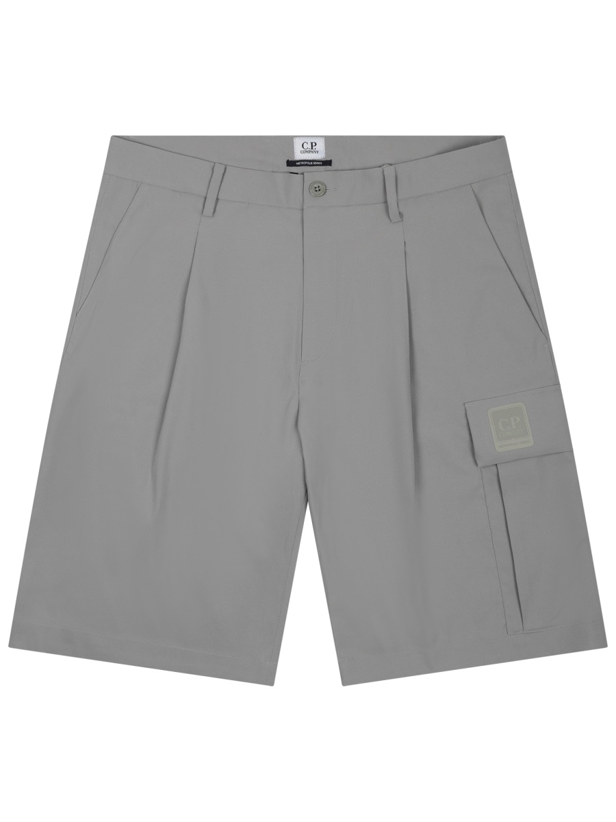 CP Company Metropolis Cargo Flap Pocket Shorts Grijs