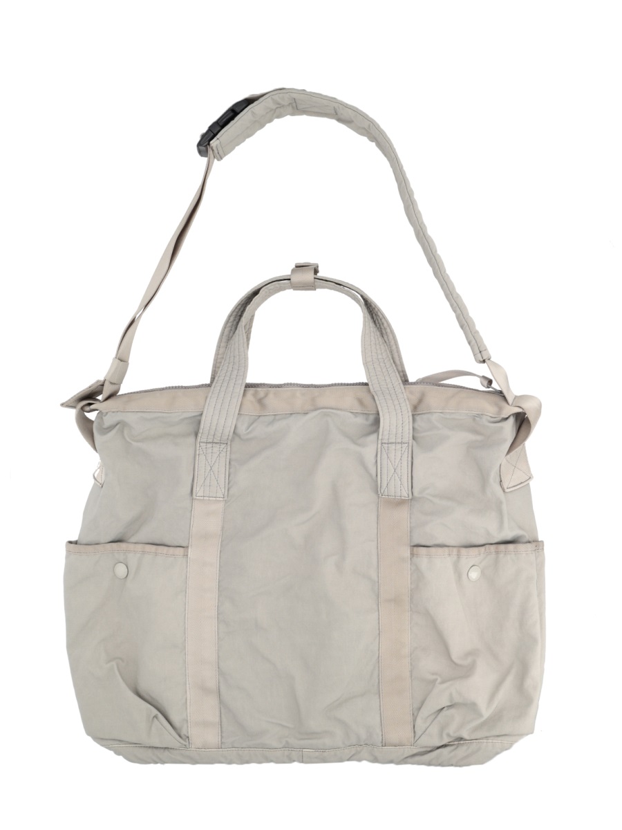 CP Company Twill Muted Tone Multi Pockets Tote Bag Grijs
