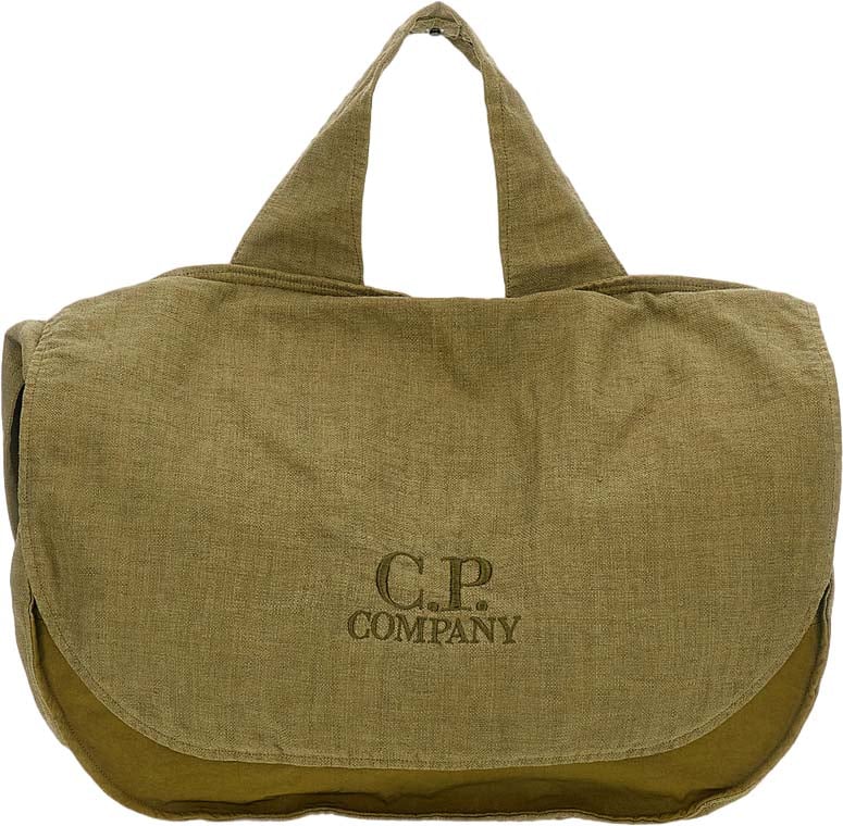 CP Company Green Raffia Shopping Bag Groen