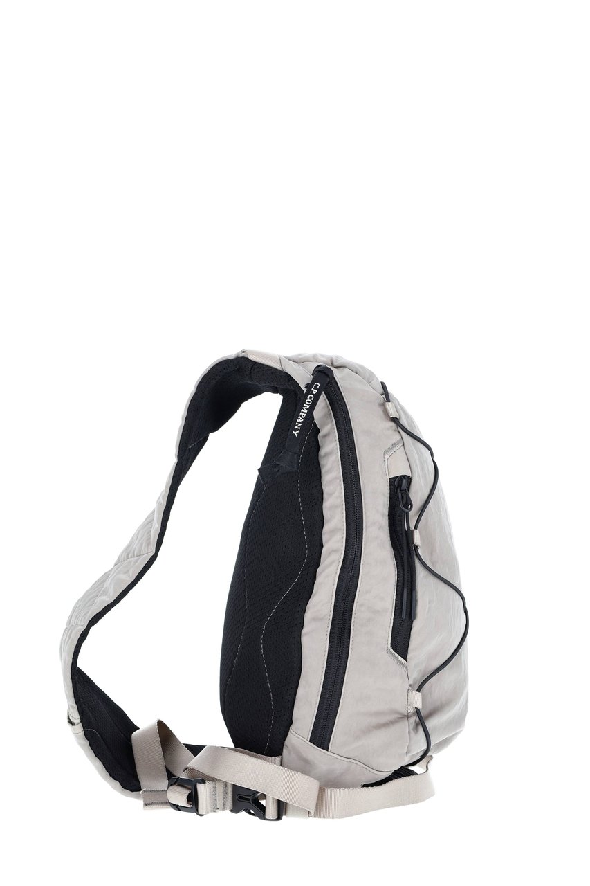 CP Company Grey Nylon-B Technical Backpack Grijs