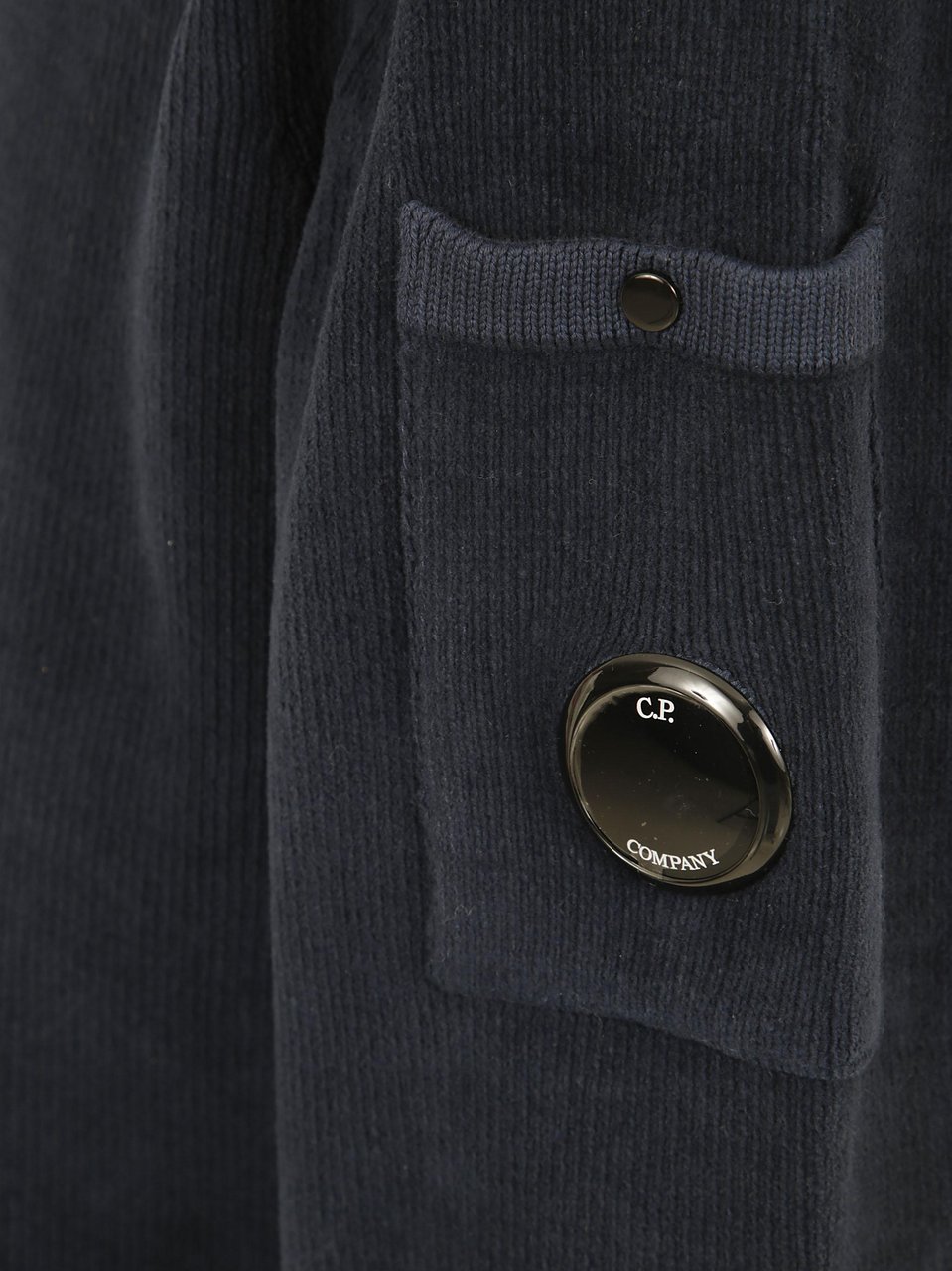 CP Company Crewneck Lens Sweater Blauw