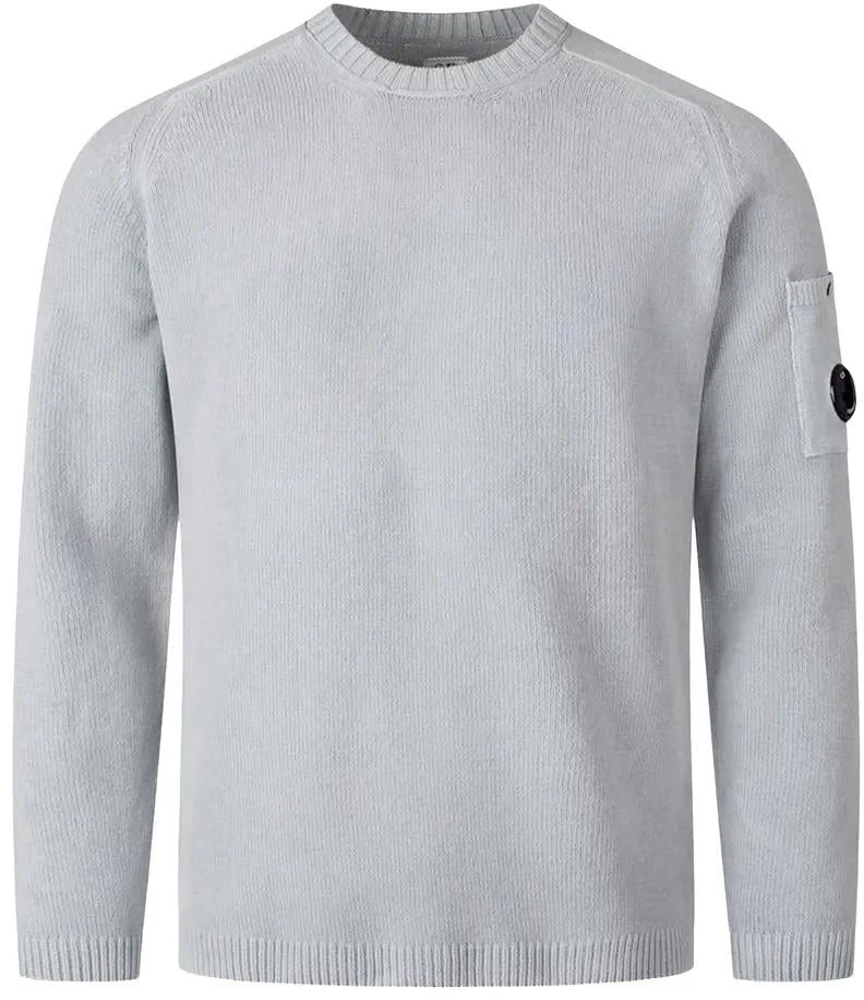 CP Company Crewneck Lens Sweater Blauw