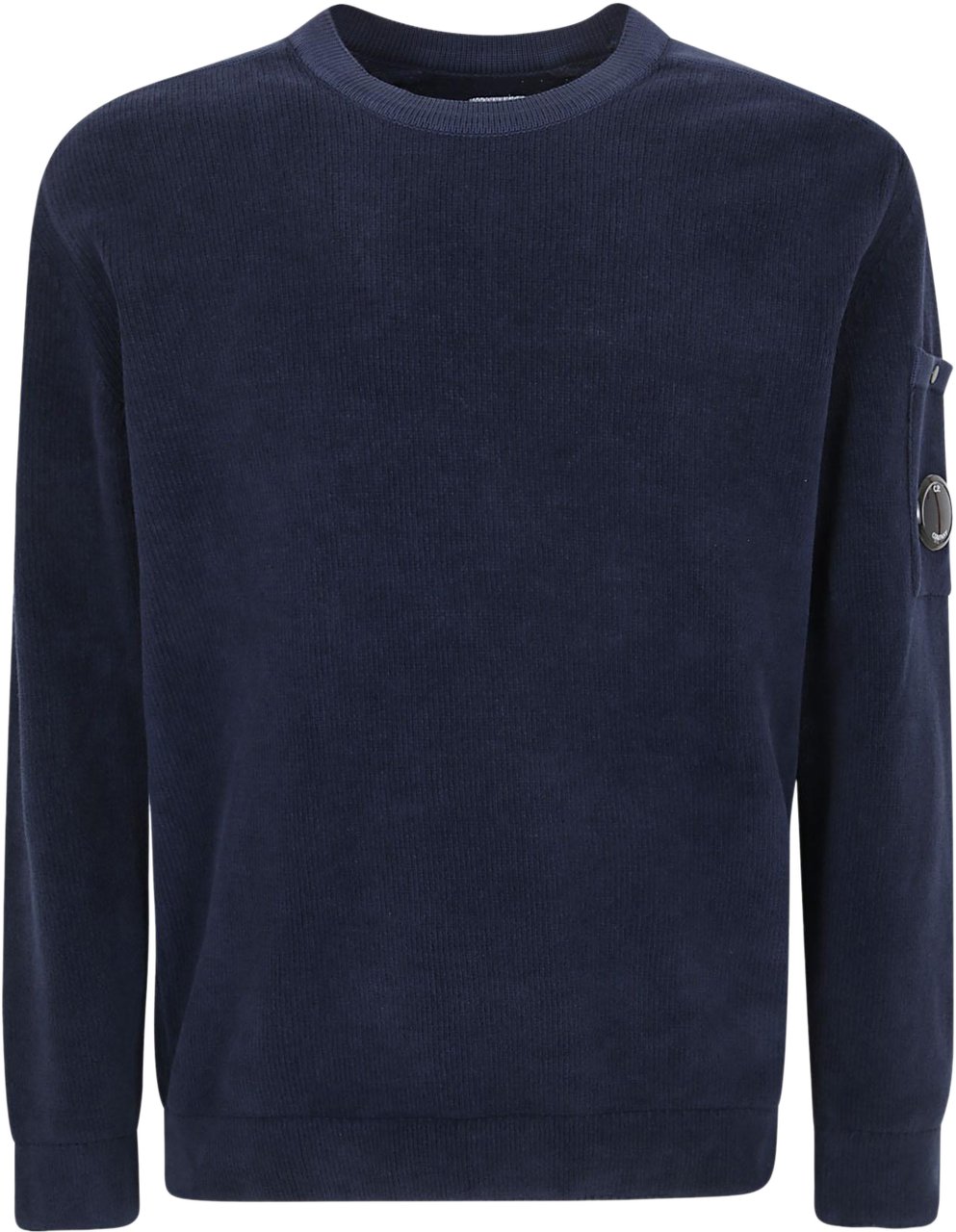 CP Company Crewneck Lens Sweater Blauw