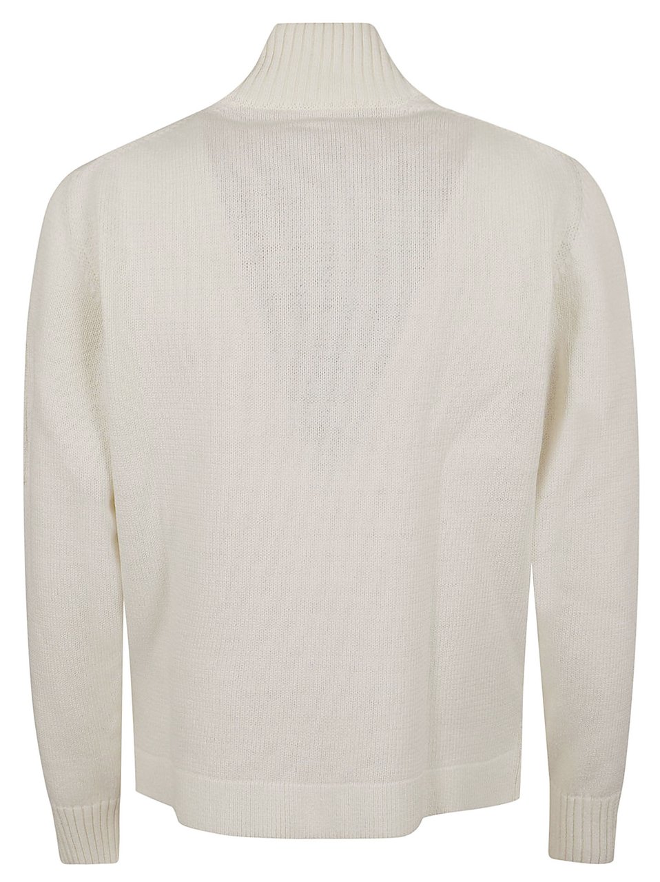 CP Company Compact Cotton Zipped Cardigan with High Ribbed Collar Wit