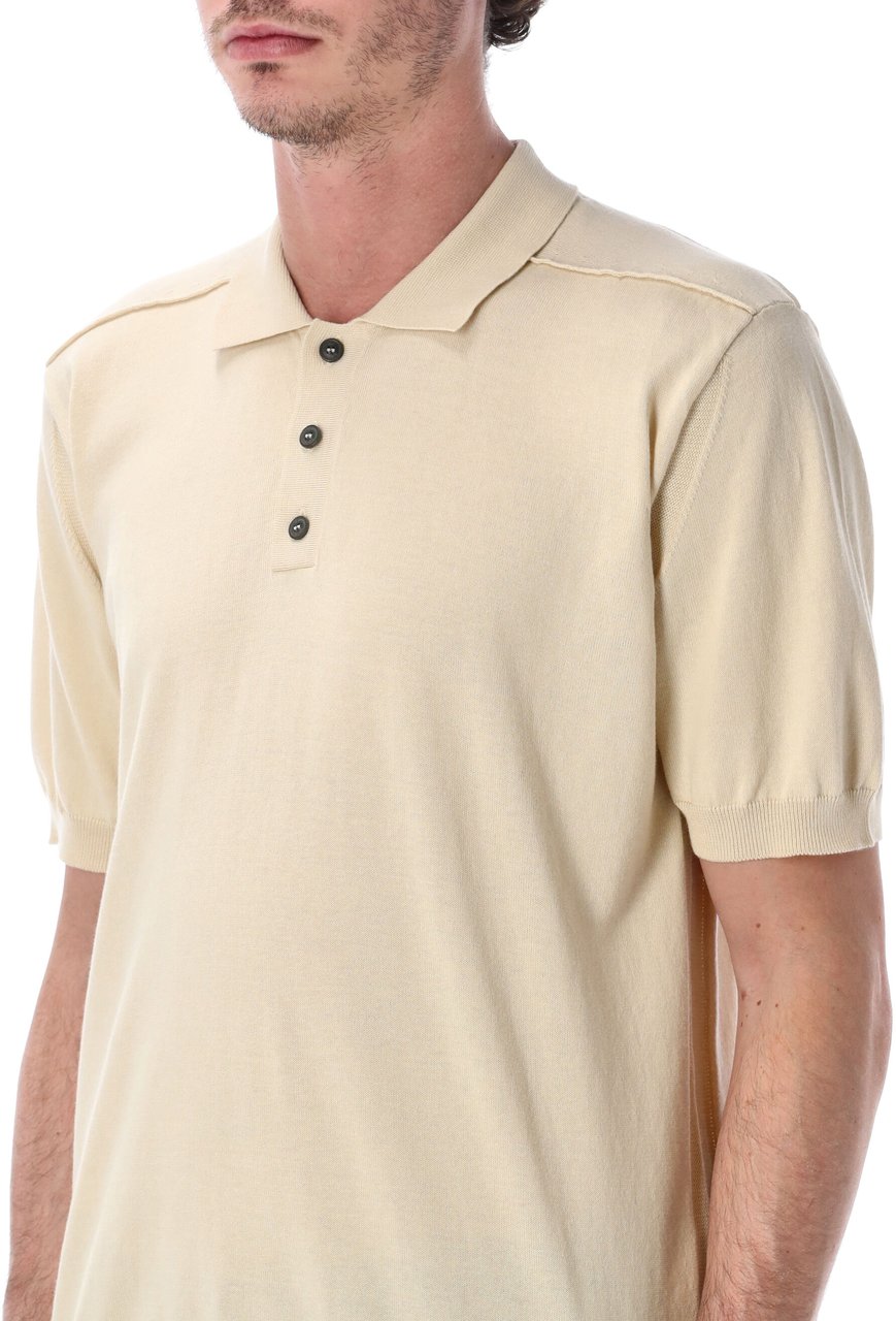 CP Company S/S Polo Sweater Beige Beige