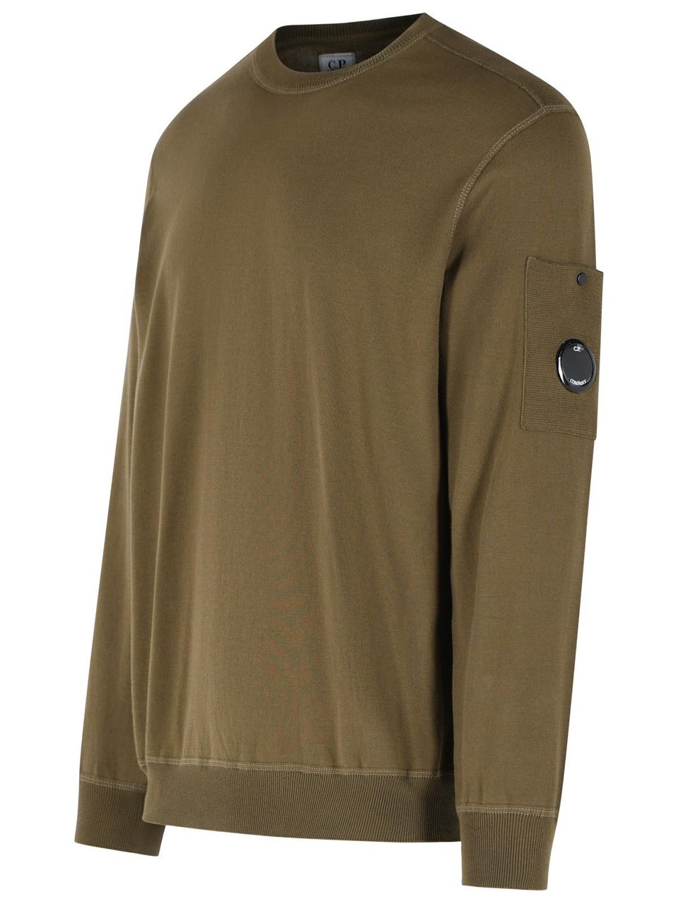 CP Company Green Cotton Sweater Bruin
