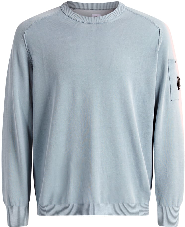 CP Company Sweaters Silver Blue Zilver