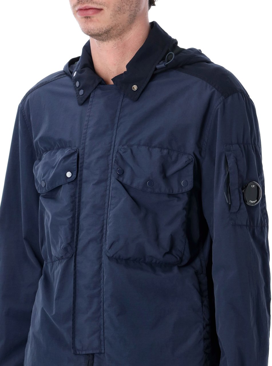CP Company Shirts Midnight Navy Blauw