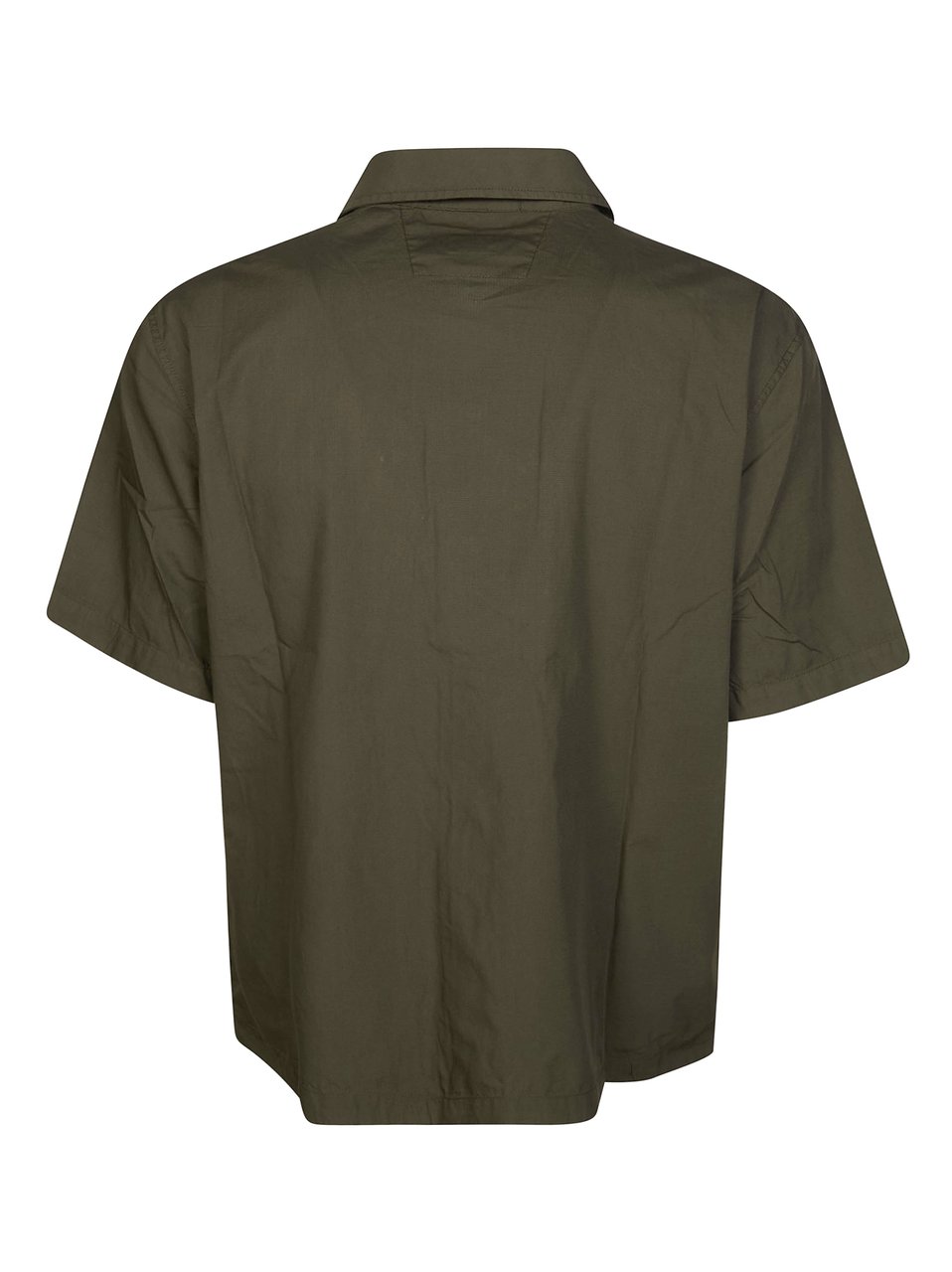 CP Company Vibrant Green Utility Short-Sleeved Shirt Jacket Grijs