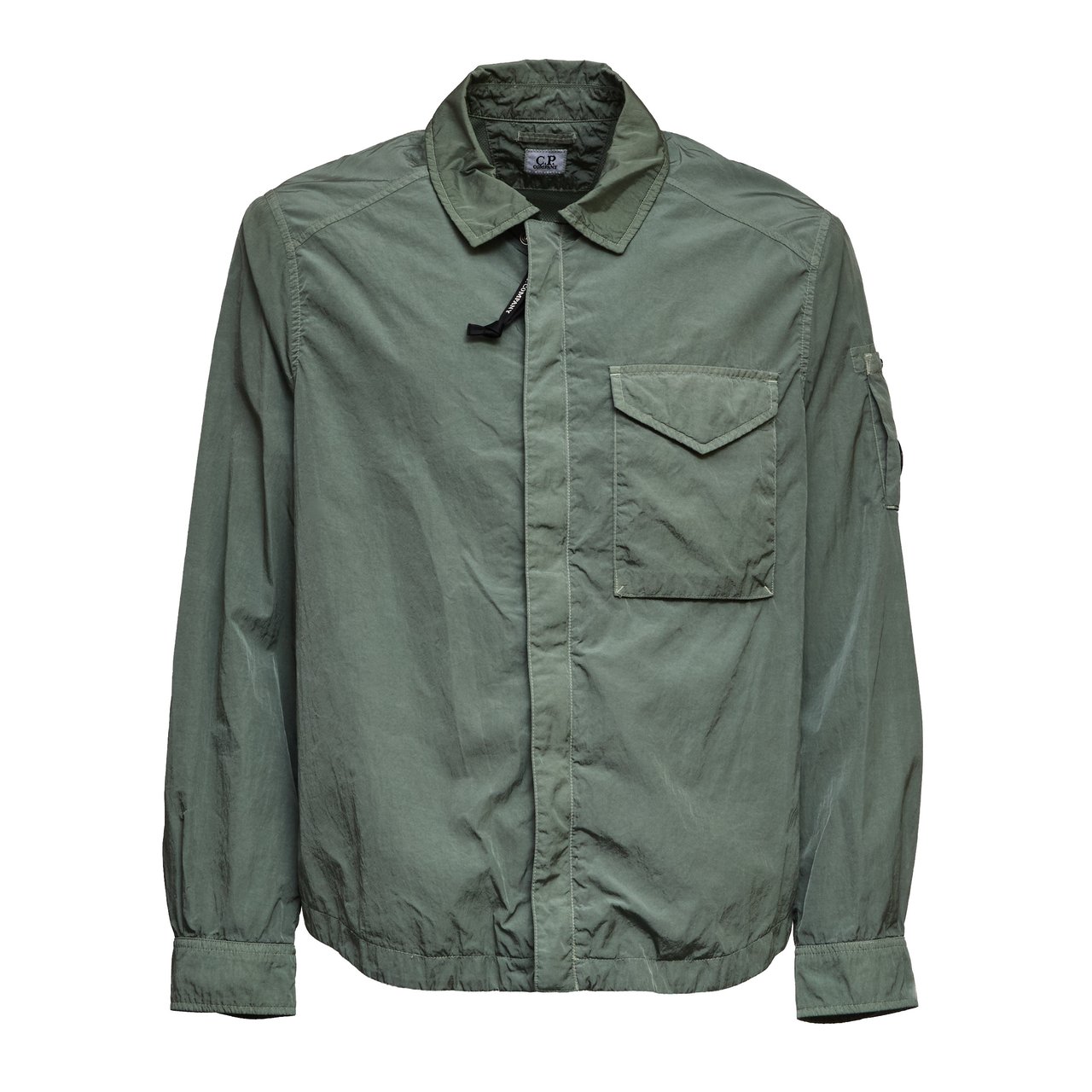 CP Company Chrome R Zipped Lens Overshirt Groen